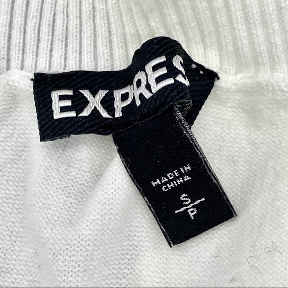 EUC Express Black & White Sequin Leopard Sweater, S - Picture 12 of 15